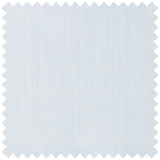 Sky Blue Herringbone Cotton Twill