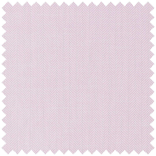 Classic Pink Herringbone Cotton Twill