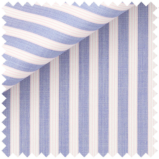 Bengal Multi Fine Stripe in Blue and Pink