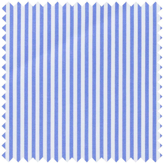 Classic Blue Poplin Bengal Stripe