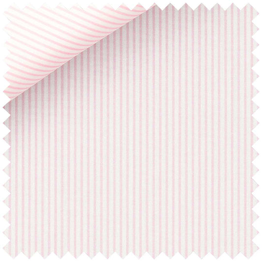 Pink Poplin Pencil Stripe