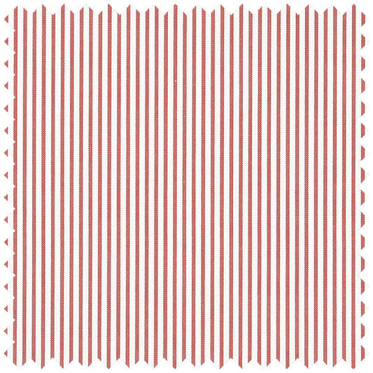 Red Poplin Pencil Stripe
