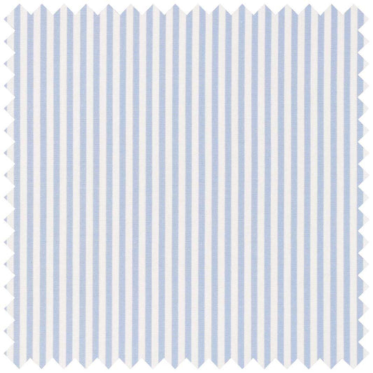Sky Blue Poplin Bengal Stripe