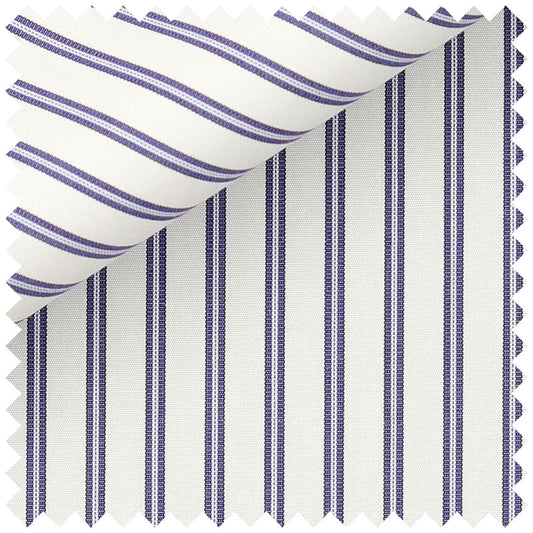 Fine Stripe in Navy and White