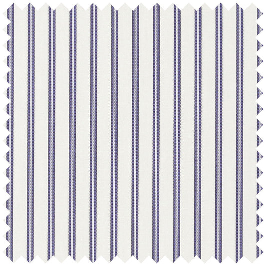 Fine Stripe in Navy and White