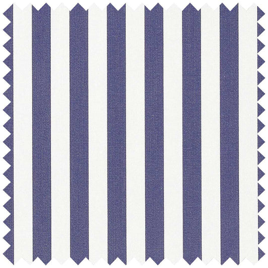 Navy and White Poplin Candy Stripe