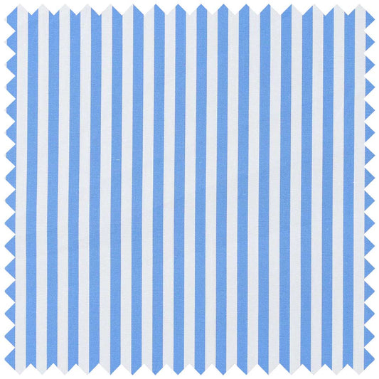 Sky Blue Poplin Candy Stripe