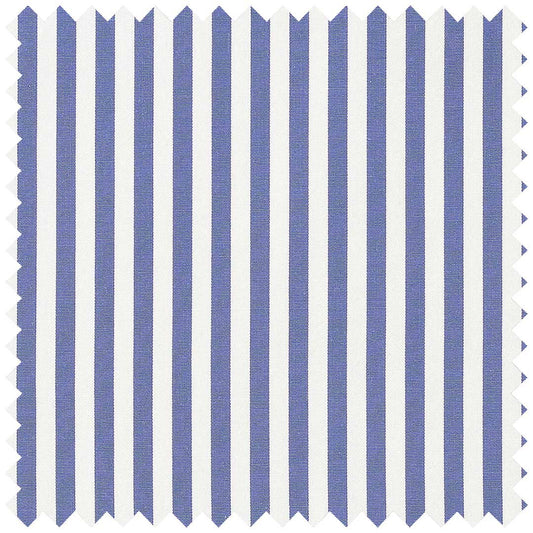 Royal Blue Poplin Candy Stripe