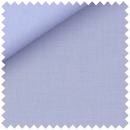 Blue Zephir Cotton Micro Puppytooth