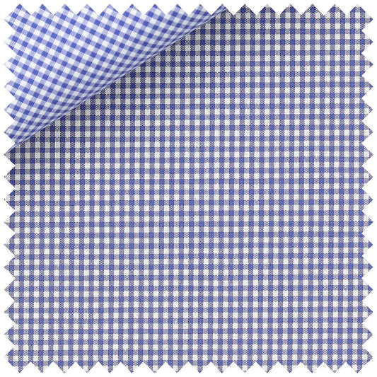 Royal Blue Zephir Gingham Check