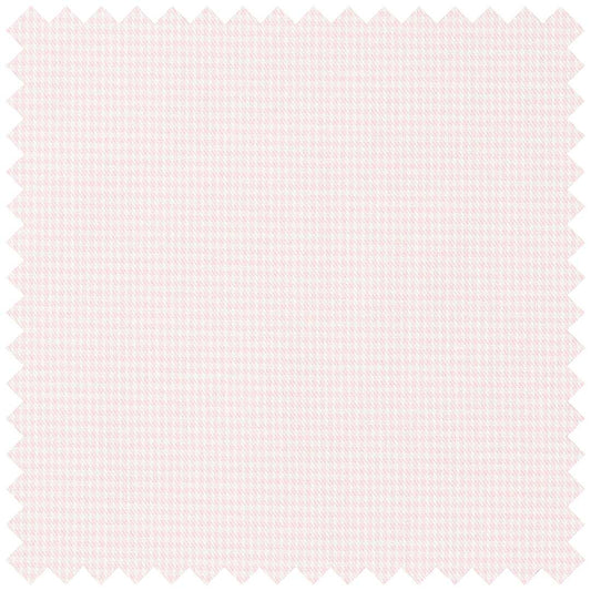 Pink Fine Puppytooth Cotton Twill