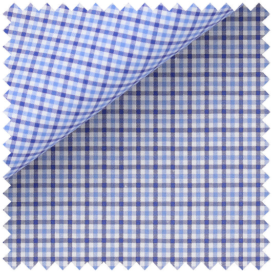 Multi Check in Sky Blue and Navy