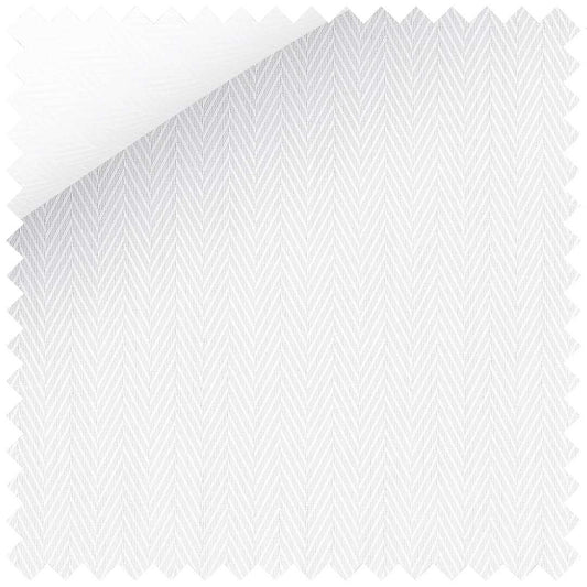 White Herringbone Cotton