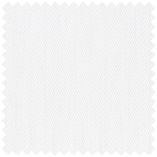 White Herringbone Cotton