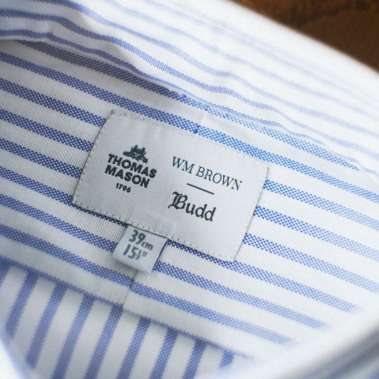 WM Brown x Budd Gio Oxford Stripe Made to Measure