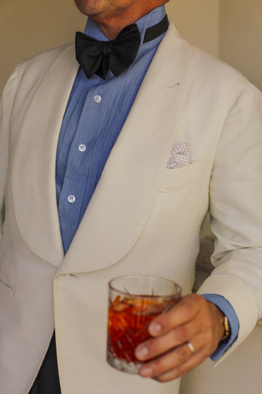 Special Order WMB Brown x Budd Hand-Pleat Shirt with Wing Collar