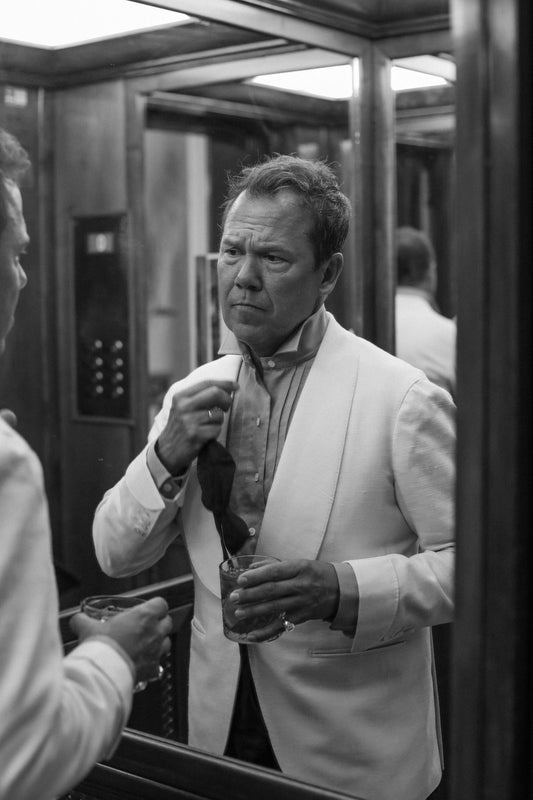 Special Order WMB Brown x Budd Hand-Pleat Shirt with Wing Collar