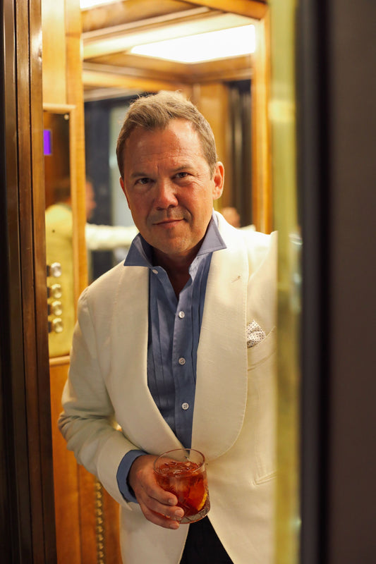 Special Order WMB Brown x Budd Hand-Pleat Shirt with Wing Collar