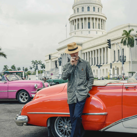 Signature Guayabera Shirt in Khaki