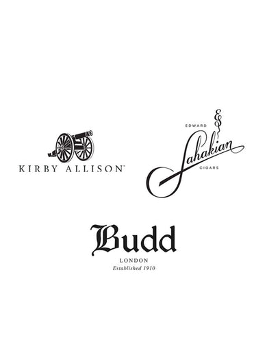 Kirby Allison x Sahakian x Budd Brand Logos in black and white