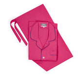 Linen Pyjamas in Bright Pink