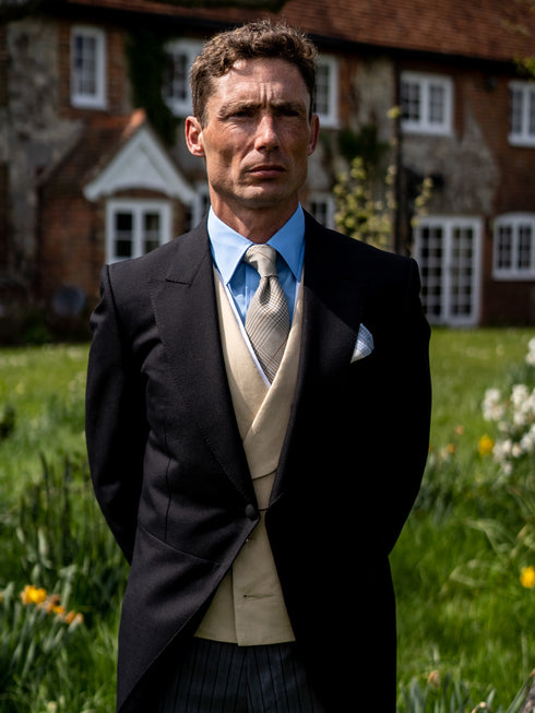 Morning wear vest, shirt and tie