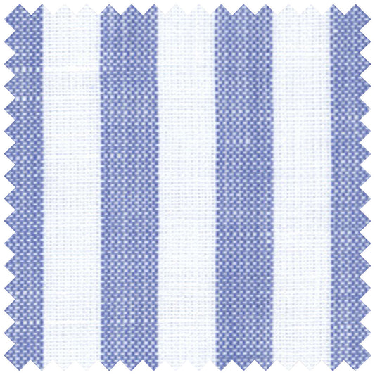 Loro Piana  Blue Candy Stripe Cotton and Linen