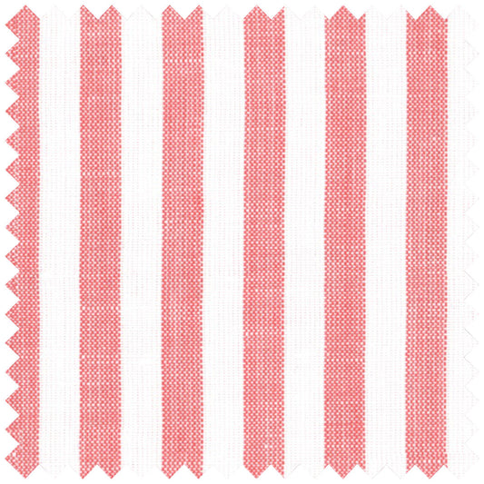 Loro Piana Red Candy Stripe Cotton and Linen