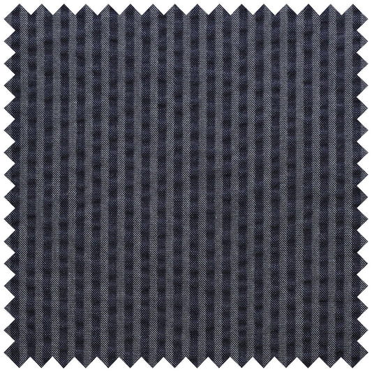 Black self-stripe seersucker