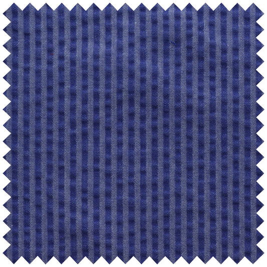 Marine blue self-stripe seersucker