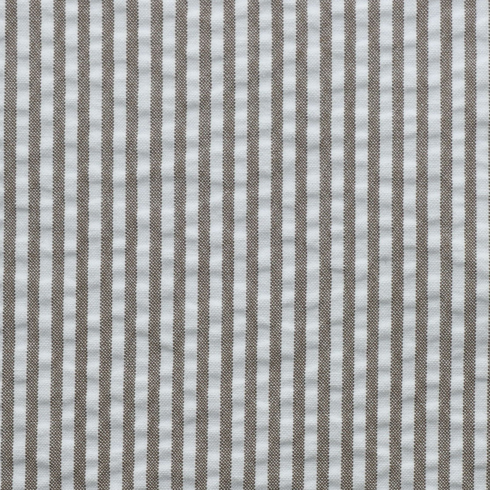 Shirt fabric swatch of seersucker stripe