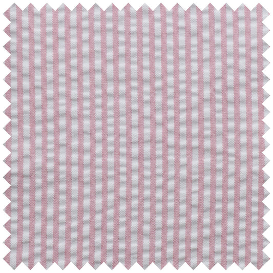 Pink stripe seersucker