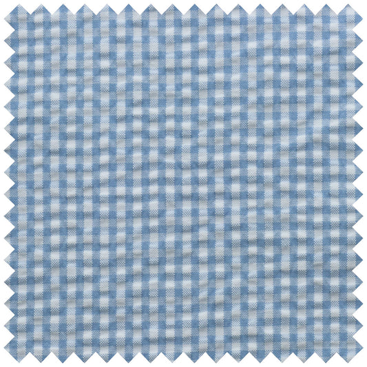 Sky gingham seersucker