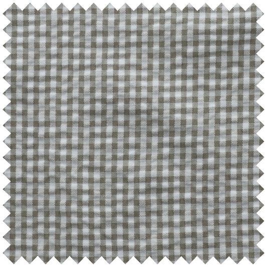 Khaki gingham seersucker