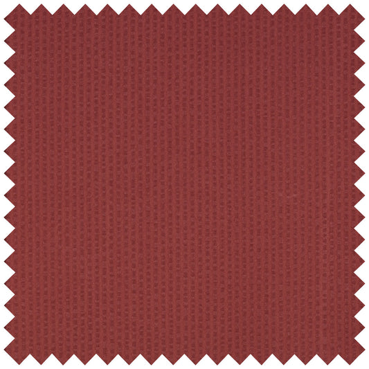 Brick orange self self-stripe seersucker