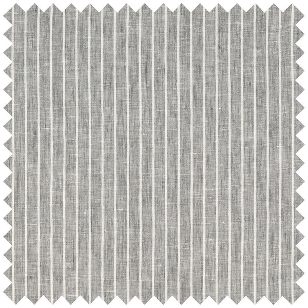 Grey pencil stripe linen with Aloe