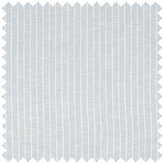 Palest blue pencil stripe with Aloe