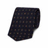 Neat Floral Wool Tie in Navy