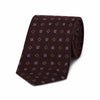 Floral design wool tie in navy