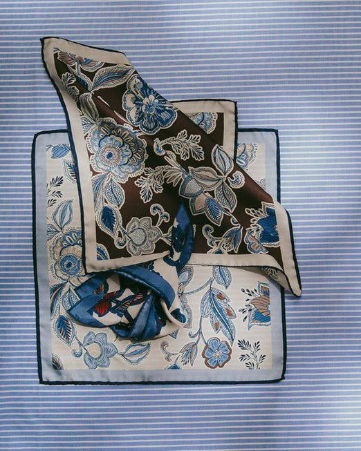 Summer floral pocket squares