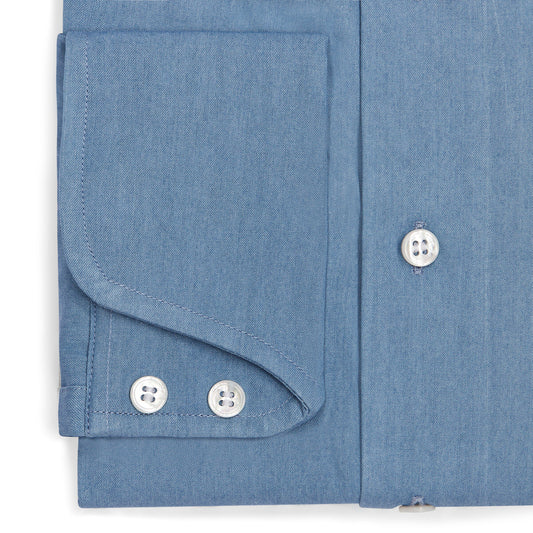 WM BROWN x Budd Exclusive Denim Cocktail Cuff Shirt