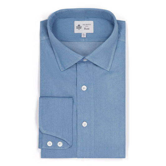 WM BROWN x Budd Exclusive Denim Cocktail Cuff Shirt