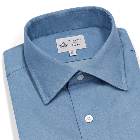 WM BROWN x Budd Exclusive Denim Cocktail Cuff Shirt