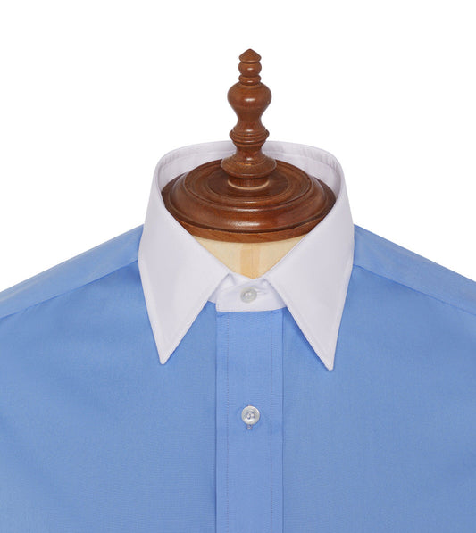 Budd Shirtmakers - white contrast shirt collar