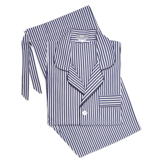 Exclusive Budd Stripe Pyjamas in Navy
