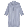 Exclusive Budd Stripe Cotton Nightshirt in Navy