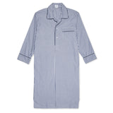 Exclusive Budd Stripe Cotton Nightshirt in Navy