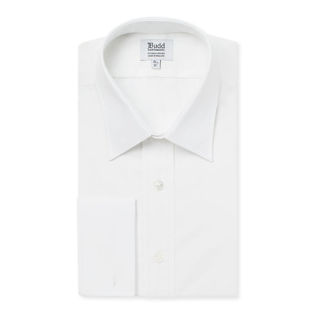 Swiss Poplin Shirt in White