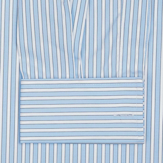 Exclusive Budd Stripe in Sky Blue cuff