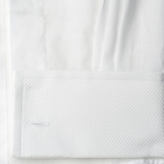 Double cuff detail on Classic Marcella dress shirt